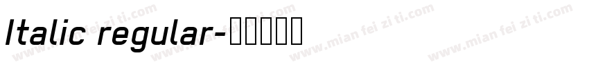 Italic regular字体转换